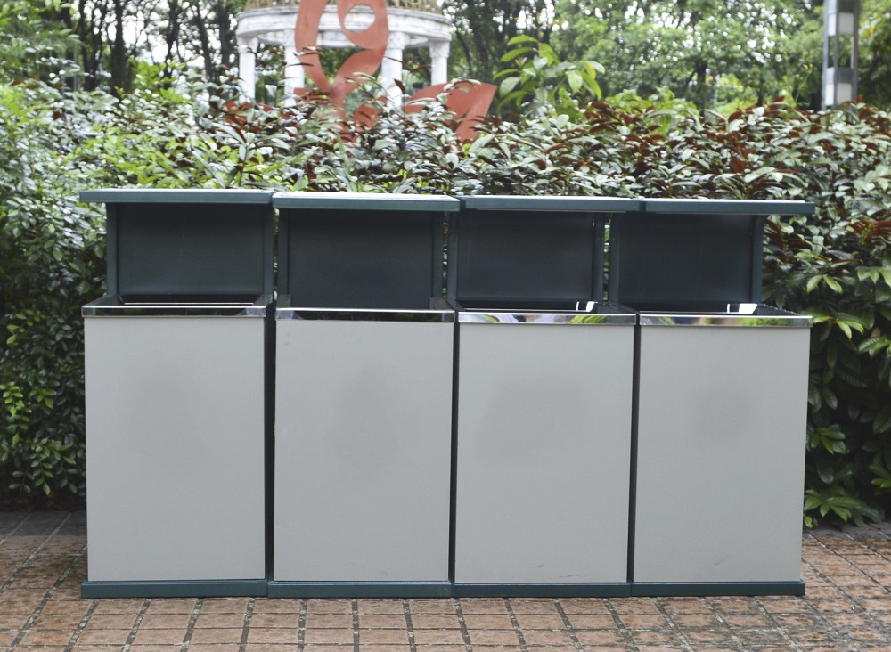 Poubelle extérieure pour décoration de jardin HW-64